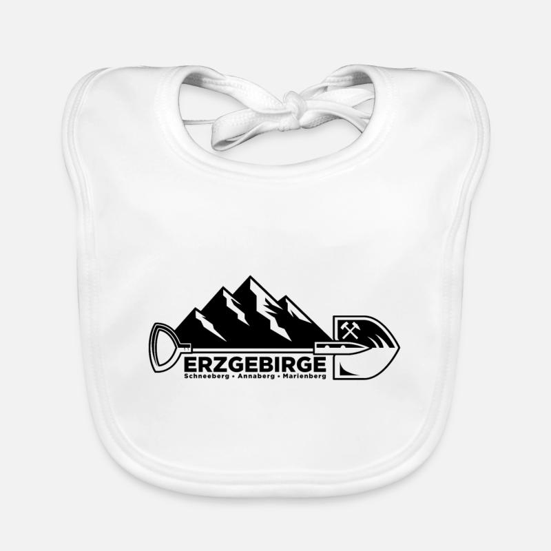 Erzgebirge Saxony Mining Miners Organic Baby Bibs