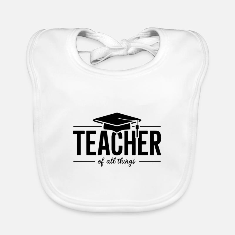 Teacher Lehrer Lehrerin Schule Beruf Baby Bio-Lätzchen