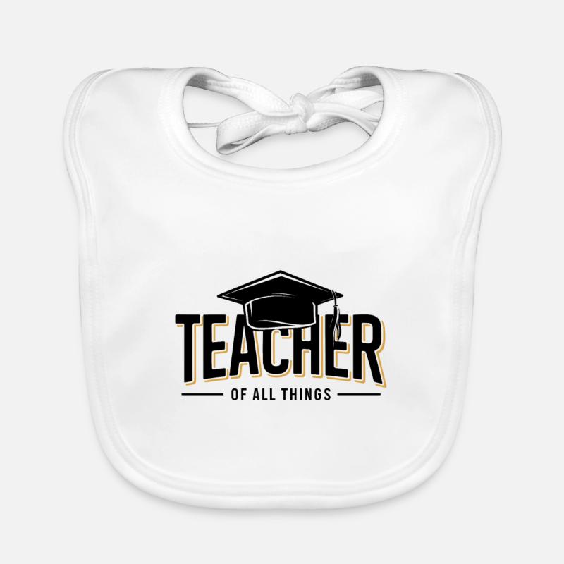 Teacher Teacher School Profession Organic Baby Bibs