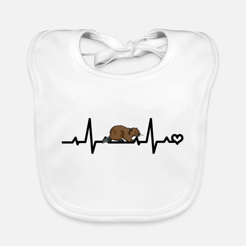 ECG de castor Bavoir bio Bébé