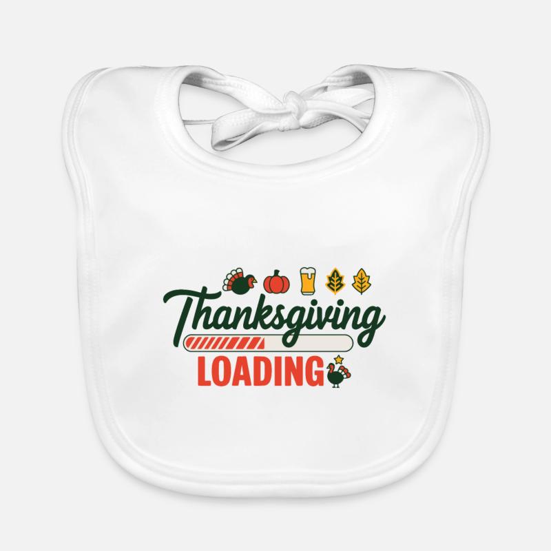Thanksgiving Loading Erntedankfest Ladebalken Baby Bio-Lätzchen