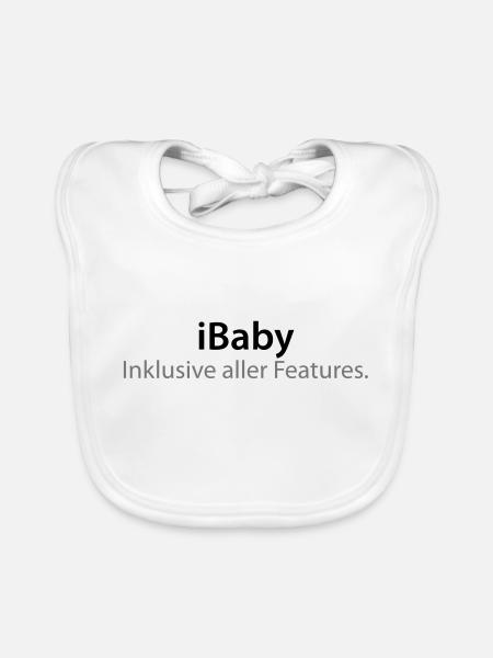 iBaby - Baby Bio-Lätzchen - Weiß - Vorne