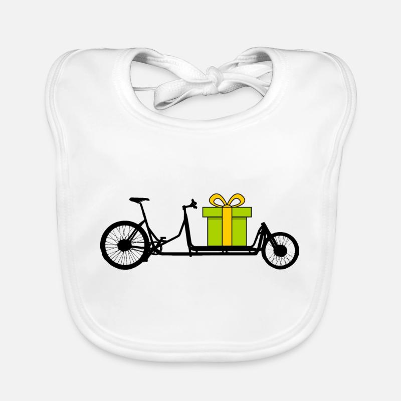 Cargo bike with gift Organic Baby Bibs