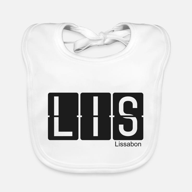 Lissabon - Baby Bio-Lätzchen - Weiß