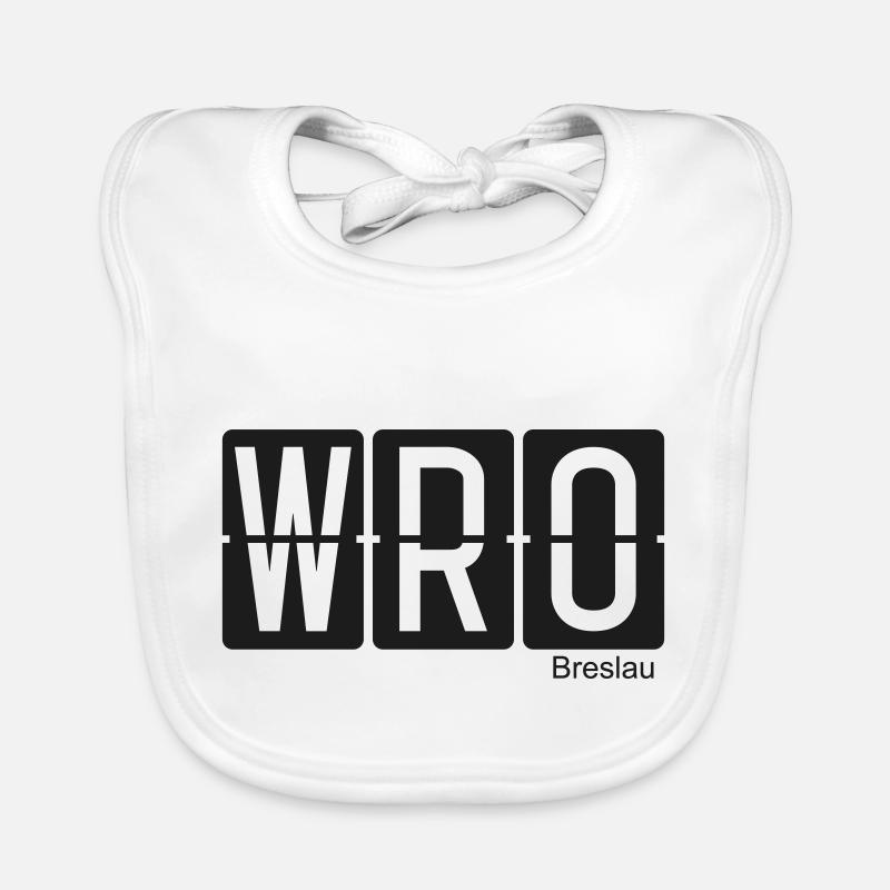 Breslau - Baby Bio-Lätzchen - Weiß