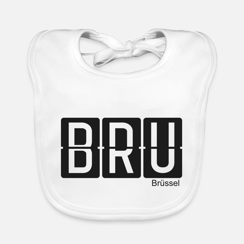 Brüssel - Baby Bio-Lätzchen - Weiß