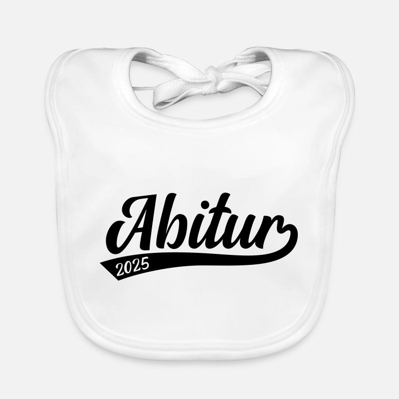 Abitur 2025 - Baby Bio-Lätzchen - Weiß