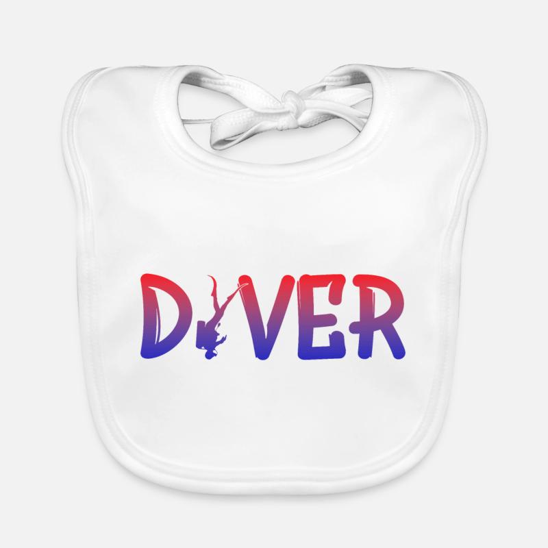 Diver Taucher Baby Bio-Lätzchen