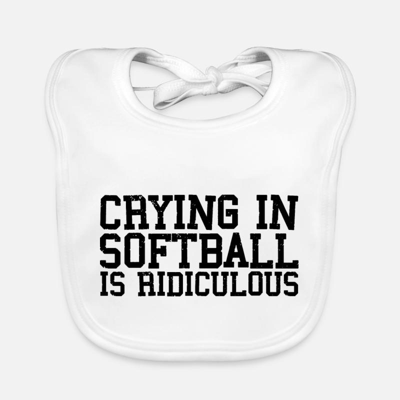 Pleurer Au Softball Est Ridicule 3 Bavoir bio Bébé