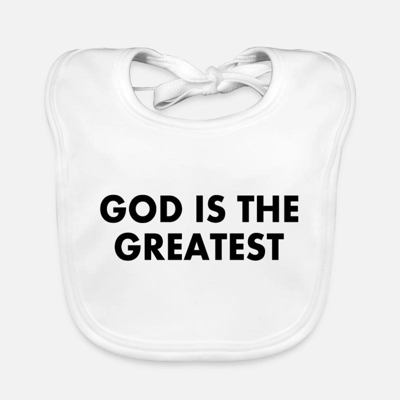 god is the greatest Baby Bio-Lätzchen