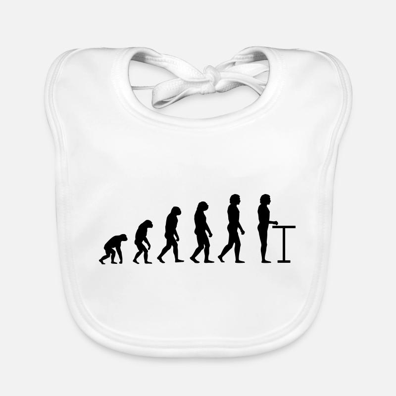 Evolution am Stehtisch Baby Bio-Lätzchen
