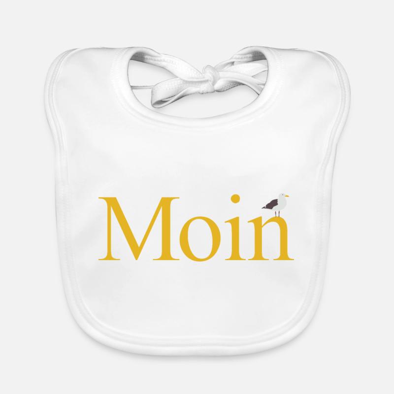 Moin mit Möwe Baby Bio-Lätzchen