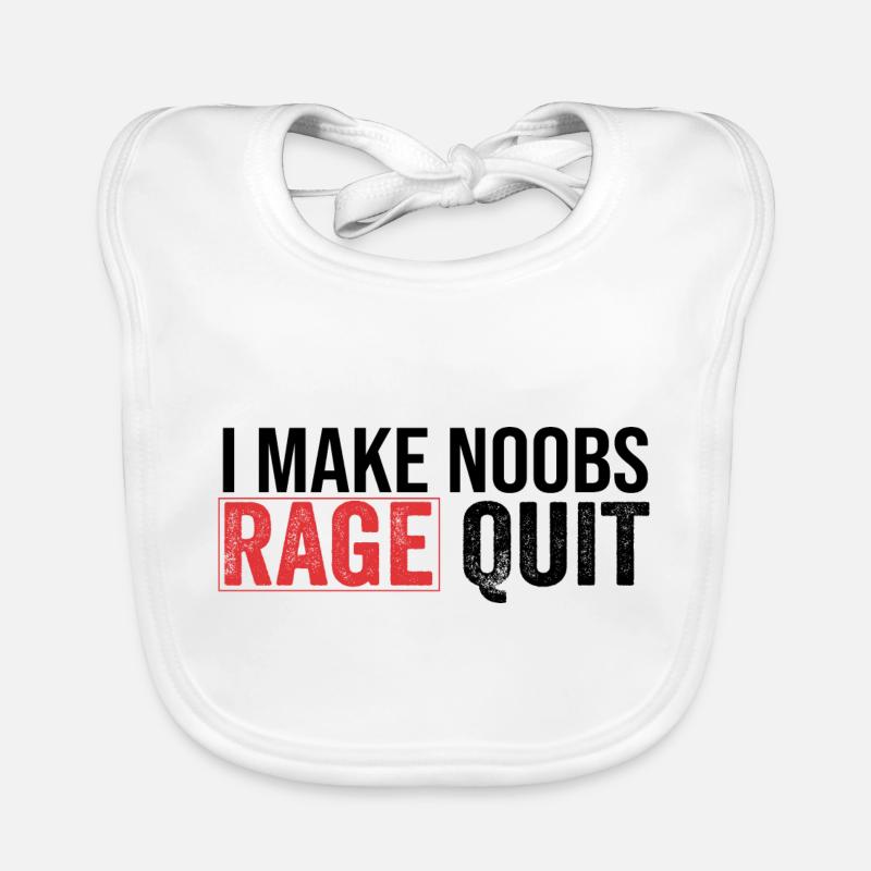 je fais noobs ragequit Bavoir bio Bébé