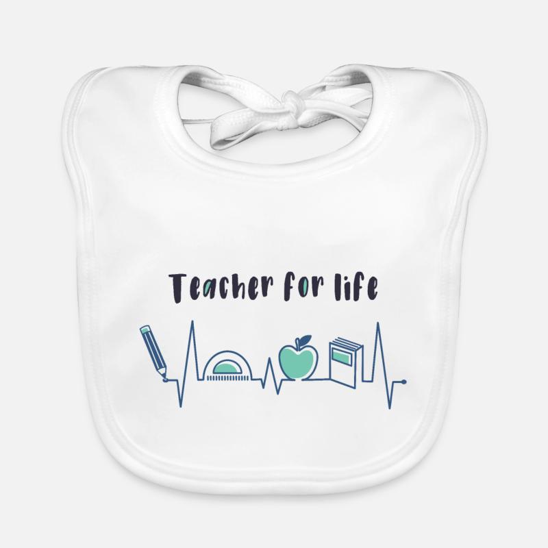Lehrer fürs Leben, Lehrerin fürs Leben Baby Bio-Lätzchen