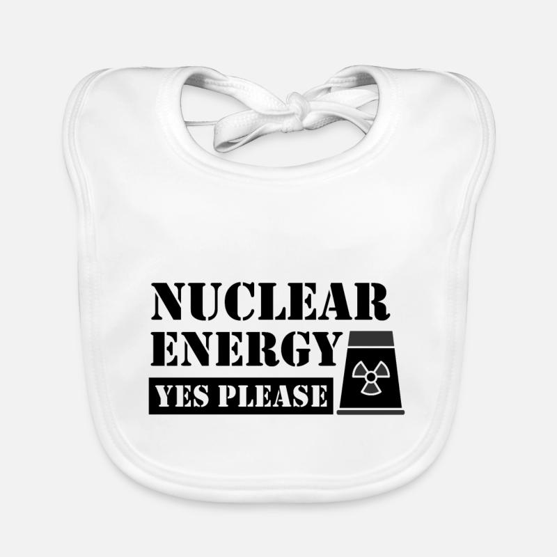 Kernkraft Ja Bitte - Pro Nachhaltige Energie Baby Bio-Lätzchen