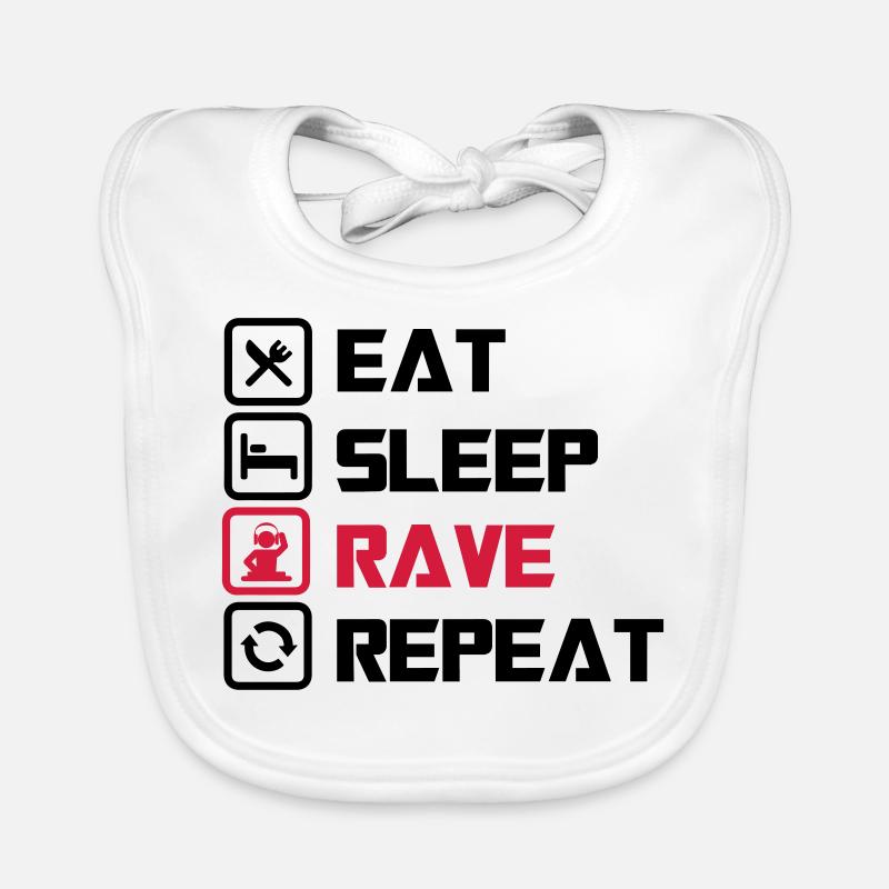 sommeil Rave repeat Bavoir bio Bébé