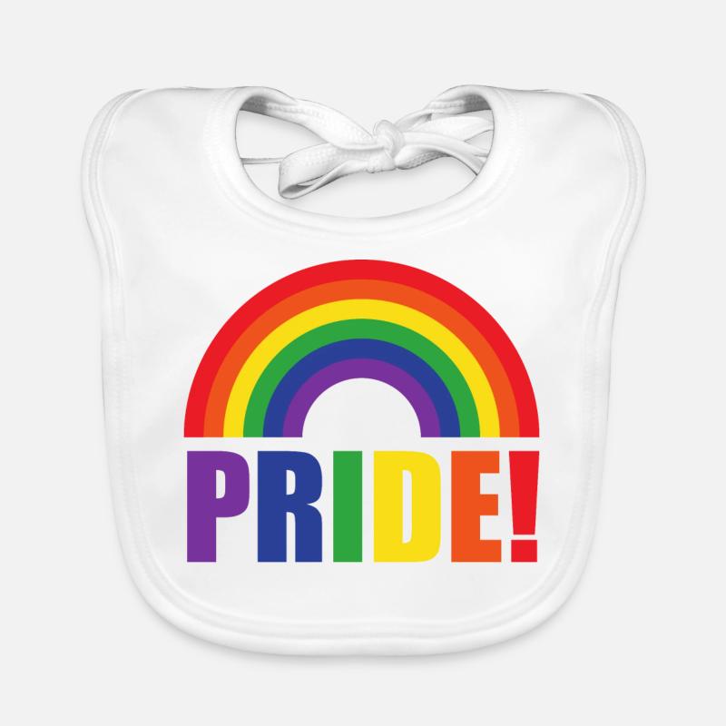 Pride Regenbogen | LGBT | Geschenkidee Baby Bio-Lätzchen