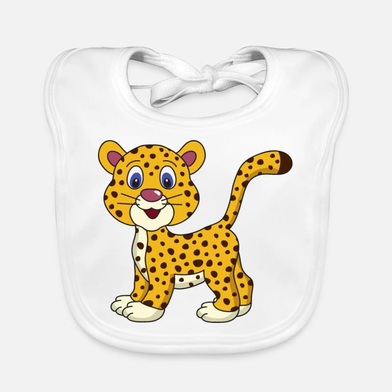 Mignon drôle cool guépard afrique Bavoir bio Bébé