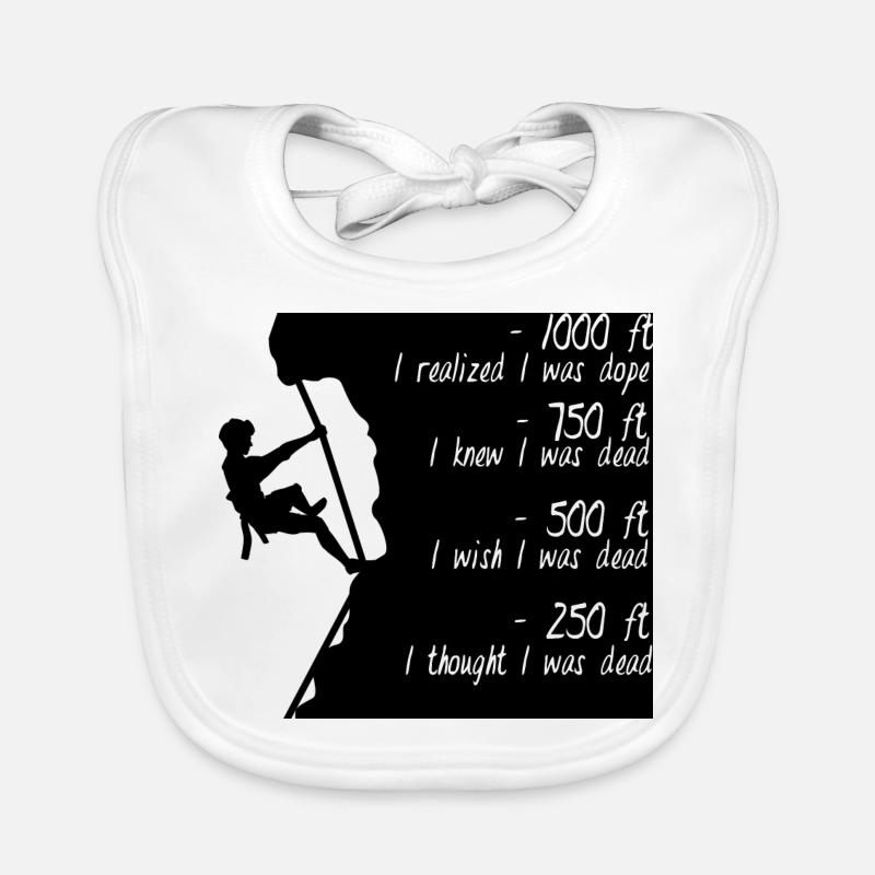 Escalade - Grimpeur - Idée cadeau Bavoir bio Bébé