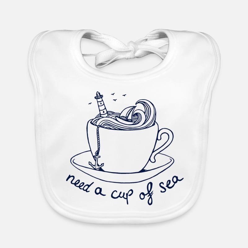 brauche eine Tasse See maritim Baby Bio-Lätzchen