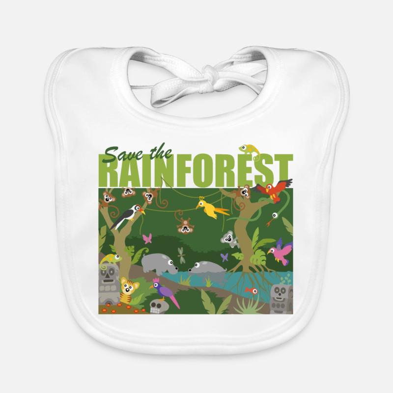 Save the rainforest Organic Baby Bibs