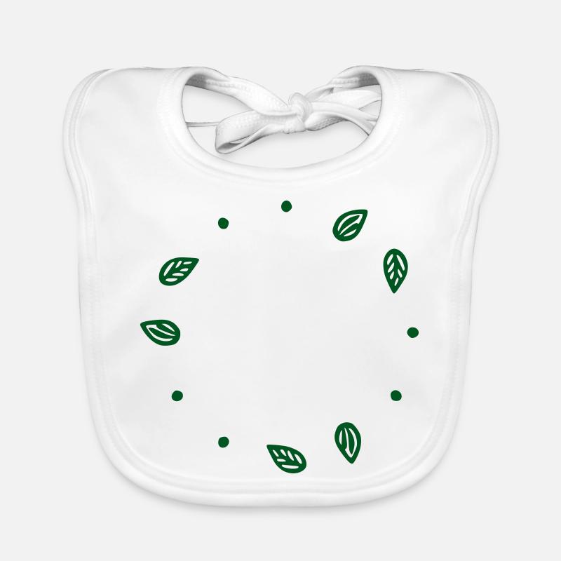 Leaves Frame Organic Baby Bibs
