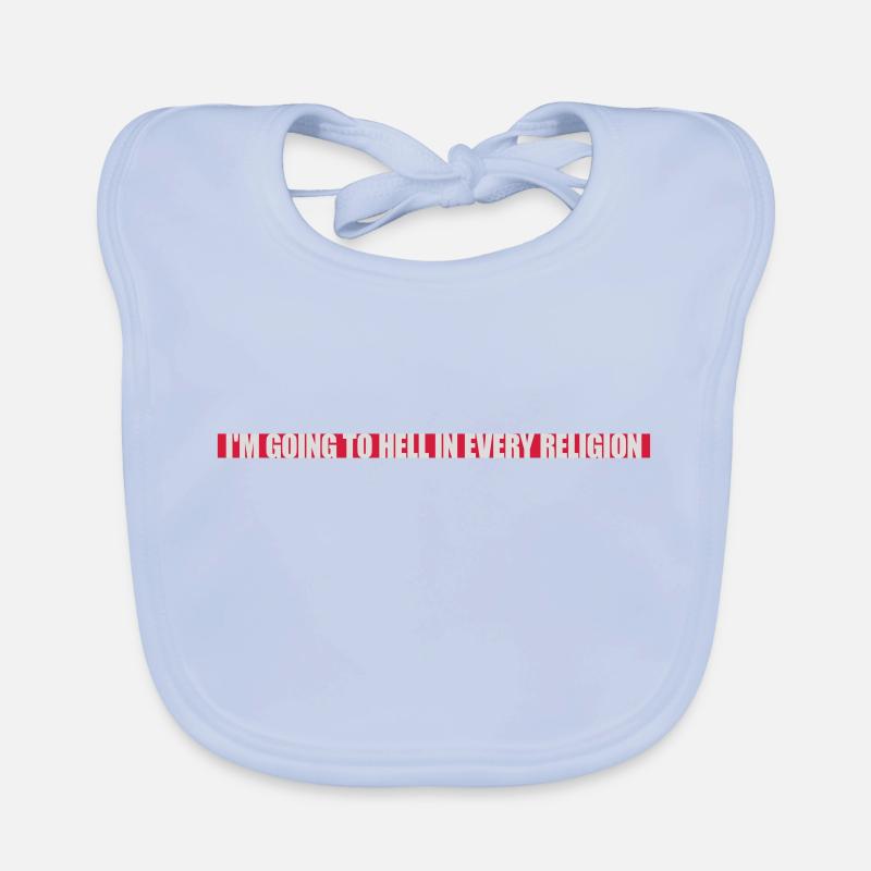 in going to hell Organic Baby Bibs