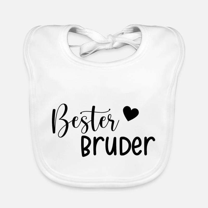 Bester Bruder Geschenkidee Baby Bio-Lätzchen