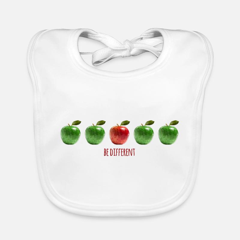 Apples - be different! Organic Baby Bibs