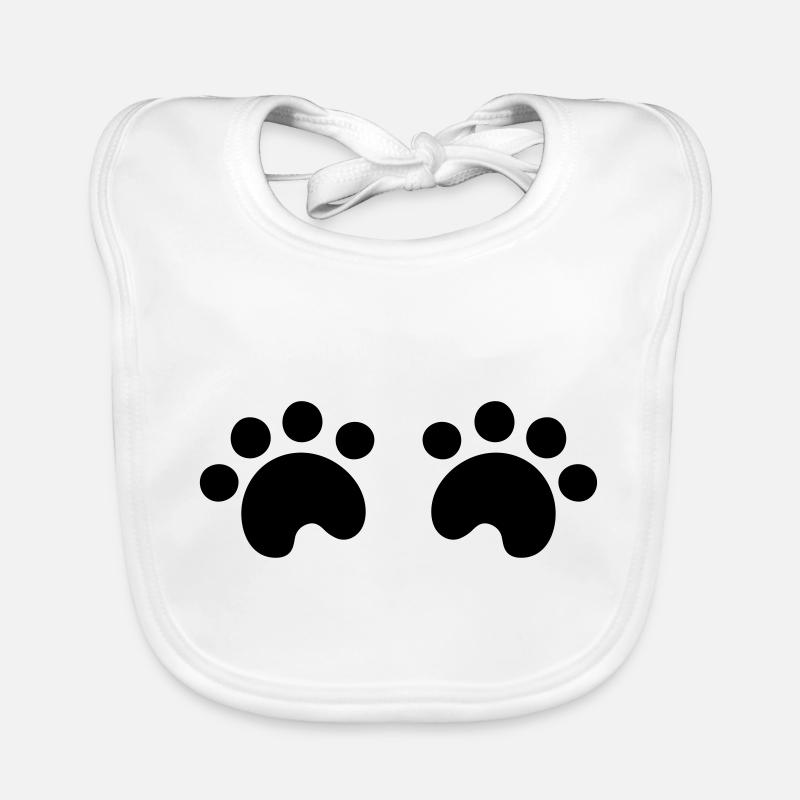 Dog paws Organic Baby Bibs
