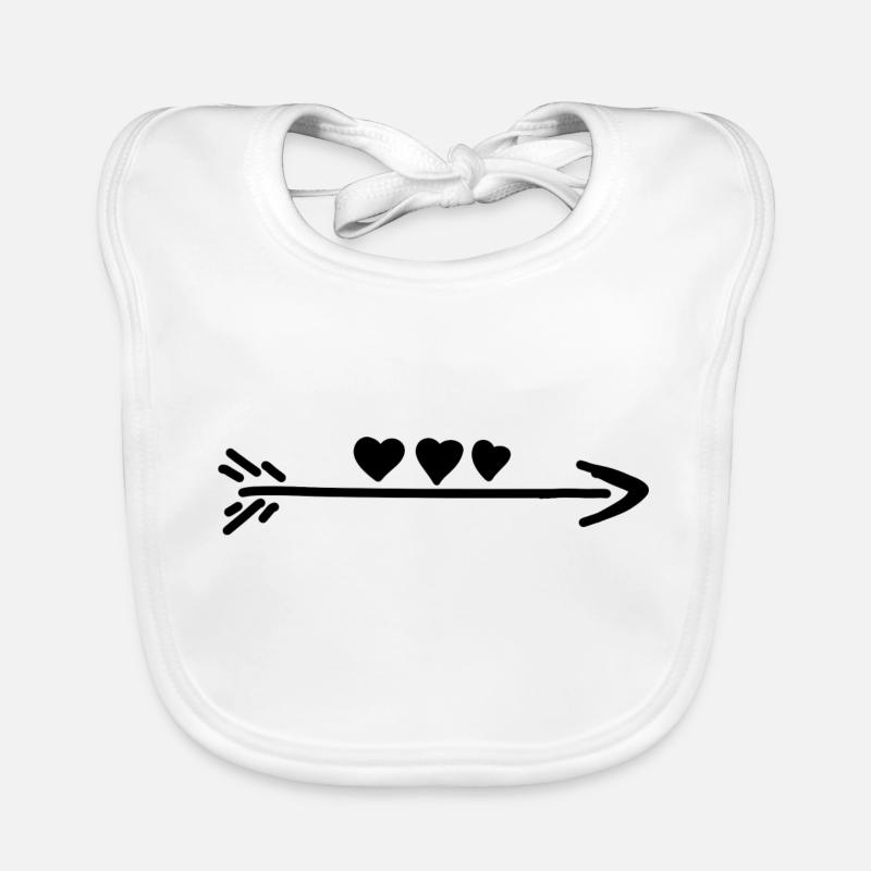 Cœur coeur Bavoir bio Bébé
