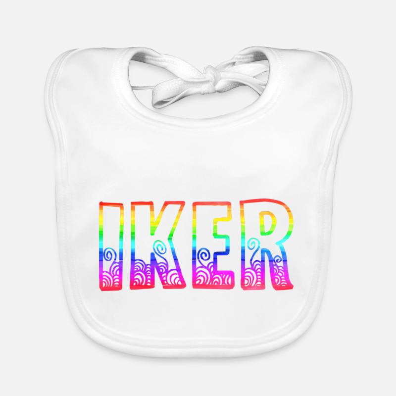 Iker RS Arc-en-ciel Bavoir bio Bébé