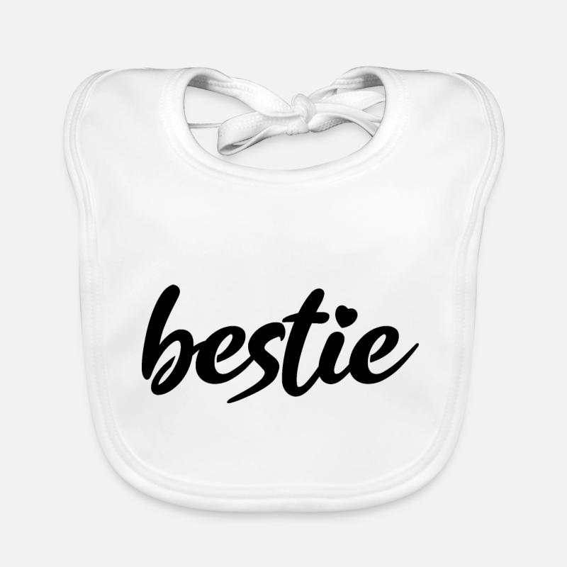 bestie Beste Bester Best Herzchen Baby Bio-Lätzchen