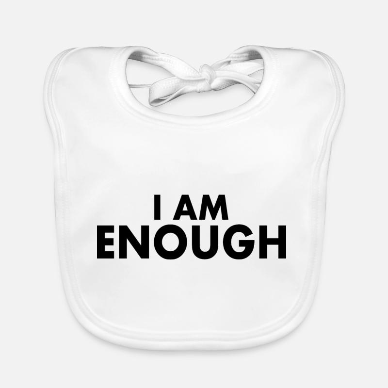 I am enough Bavoir bio Bébé