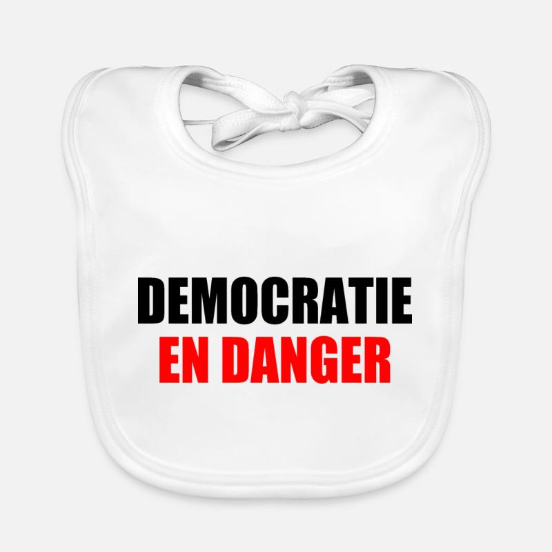 Democracy in danger Organic Baby Bibs