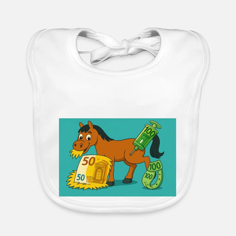 teures Pferd Baby Bio-Lätzchen