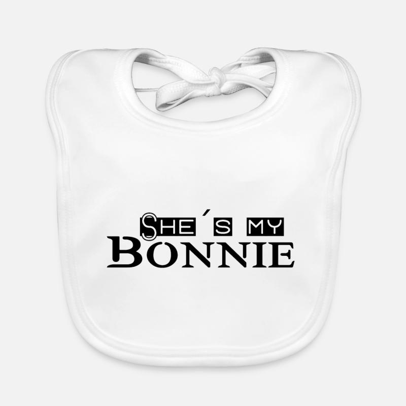 Partner Look Bonnie & Clyde (part1) Gift Pair Organic Baby Bibs