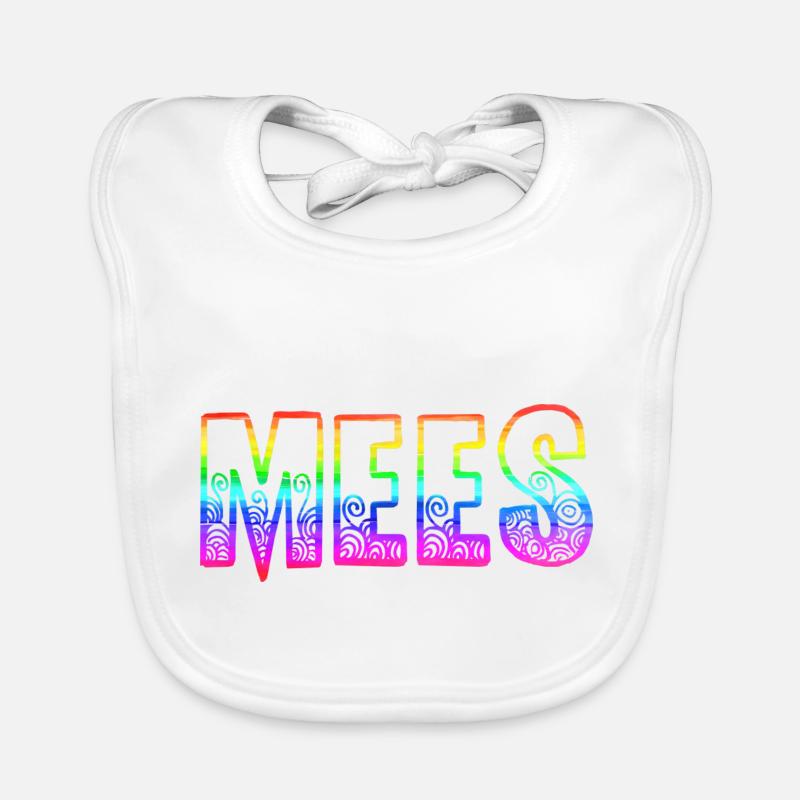 mees rs regenbogen Baby Bio-Lätzchen