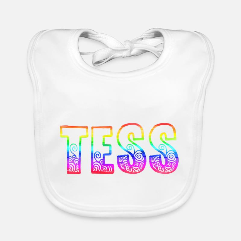 tess rs arc-en-ciel Bavoir bio Bébé