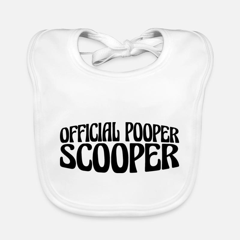 Official Pooper Scooper 62 Organic Baby Bibs