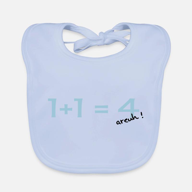 1 + 1 = 4 Organic Baby Bibs