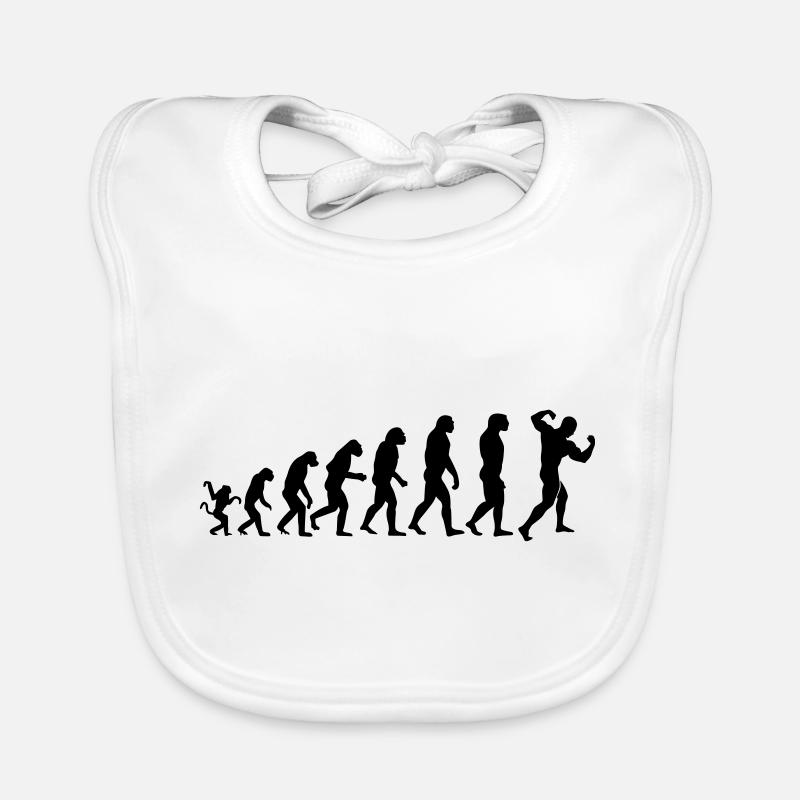 Evolution de la musculation Bavoir bio Bébé
