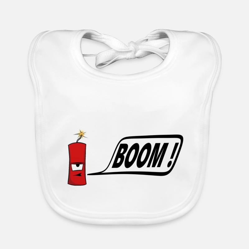 firecracker Organic Baby Bibs