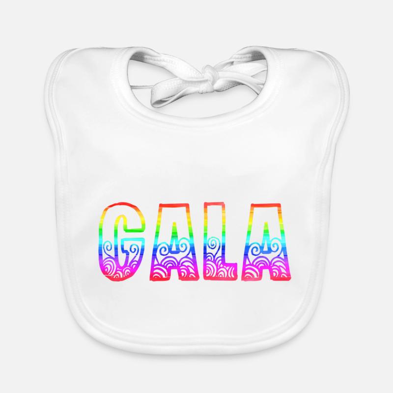 gala rs arc-en-ciel Bavoir bio Bébé