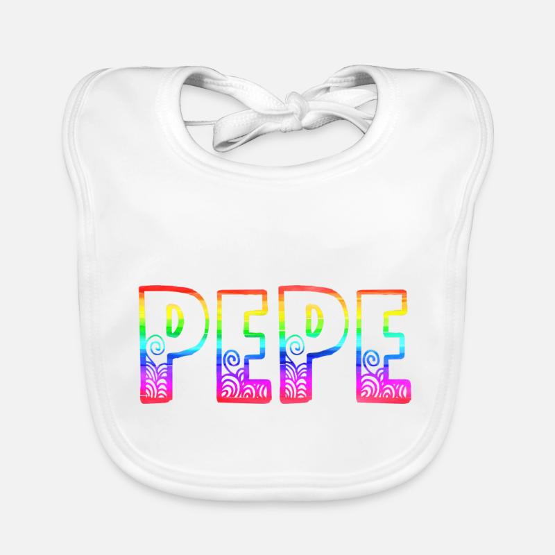 pepe rs regenbogen Baby Bio-Lätzchen