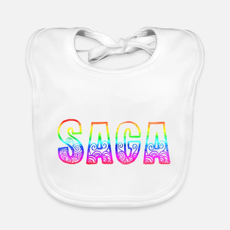 saga rs regenbogen Baby Bio-Lätzchen