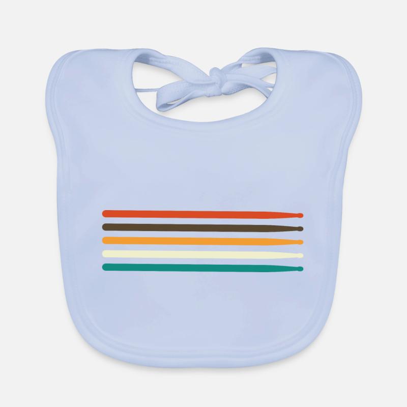 drums sticks for drummers Drum Lover Drumsticks Organic Baby Bibs