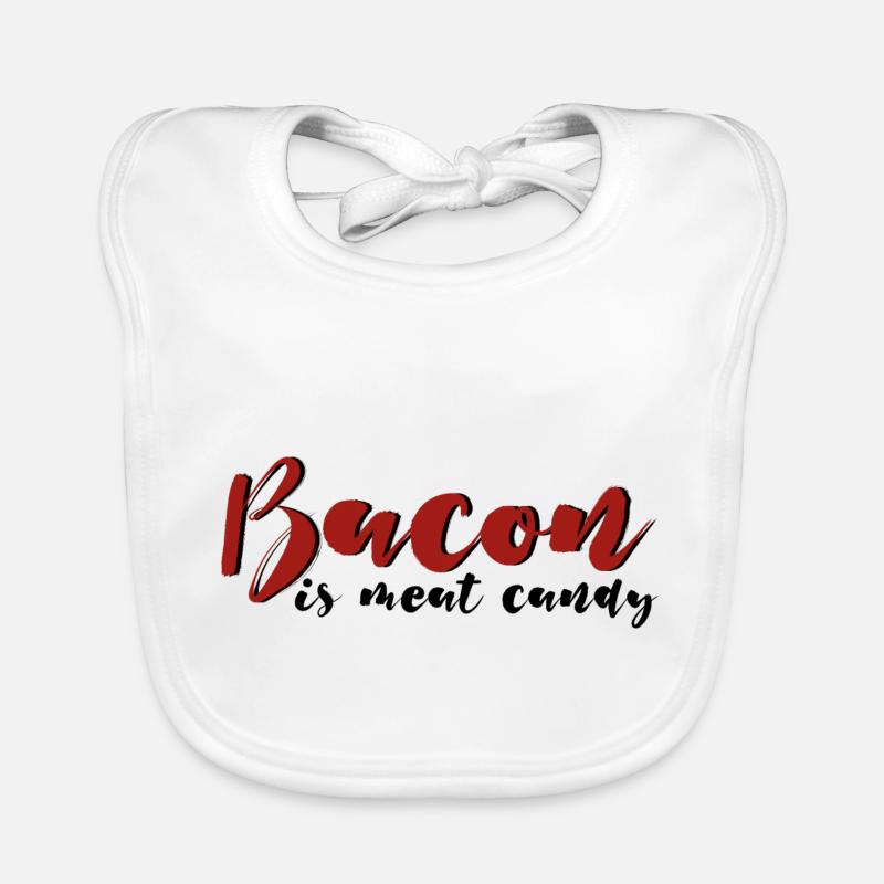 Bacon Is Meat Candy 4 Organic Baby Bibs