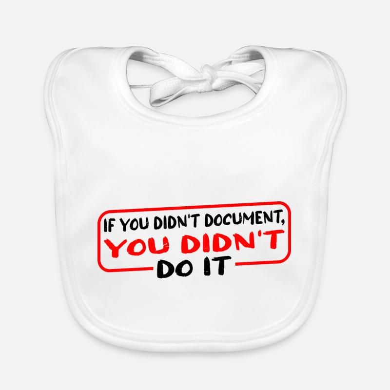 If You Didn't Document, You Didn't Do It 3 Organic Baby Bibs