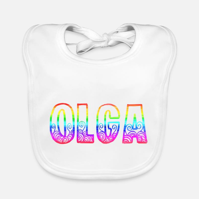 olga rs regenbogen Baby Bio-Lätzchen